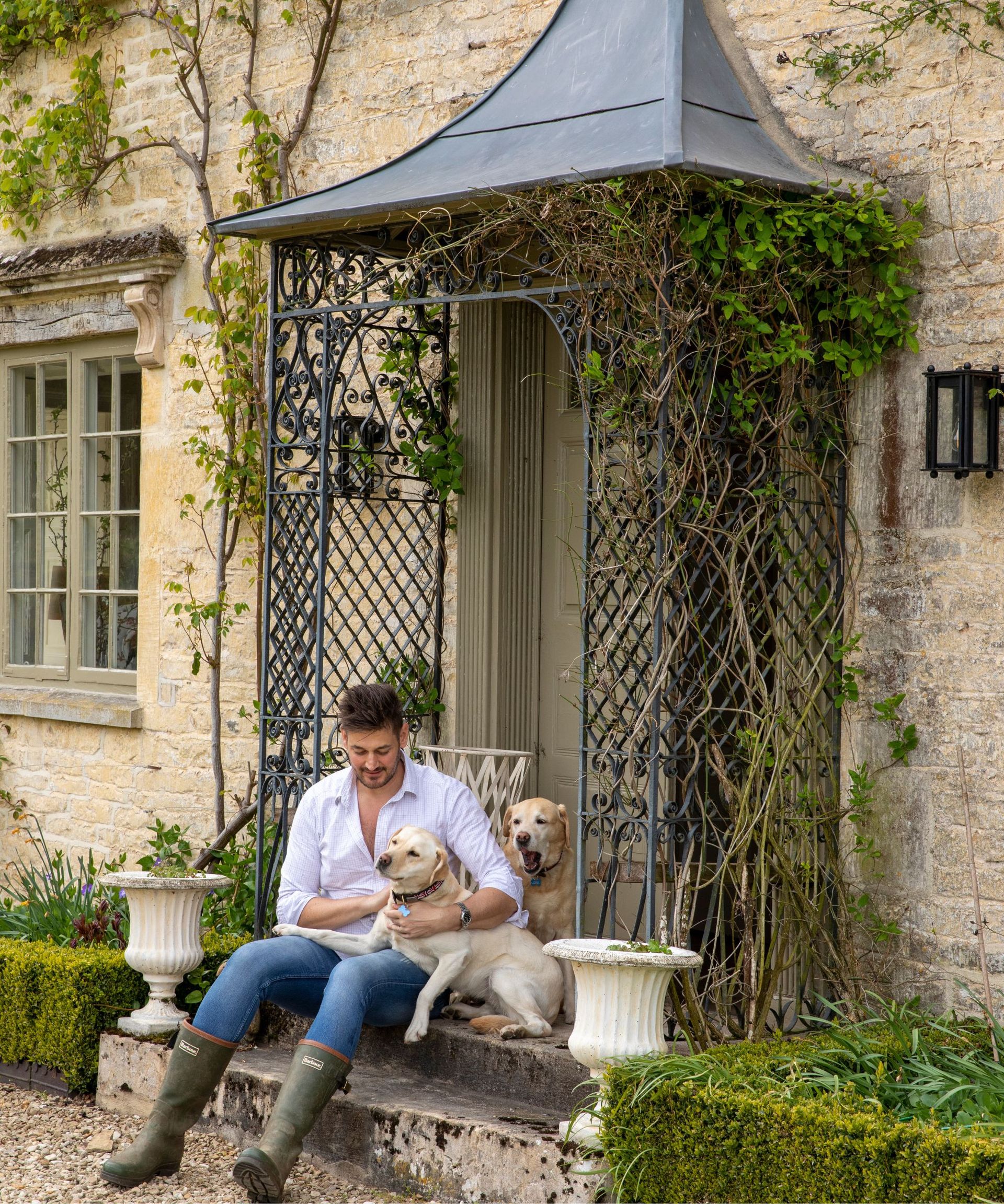Justin van Breda at his Cotswolds home