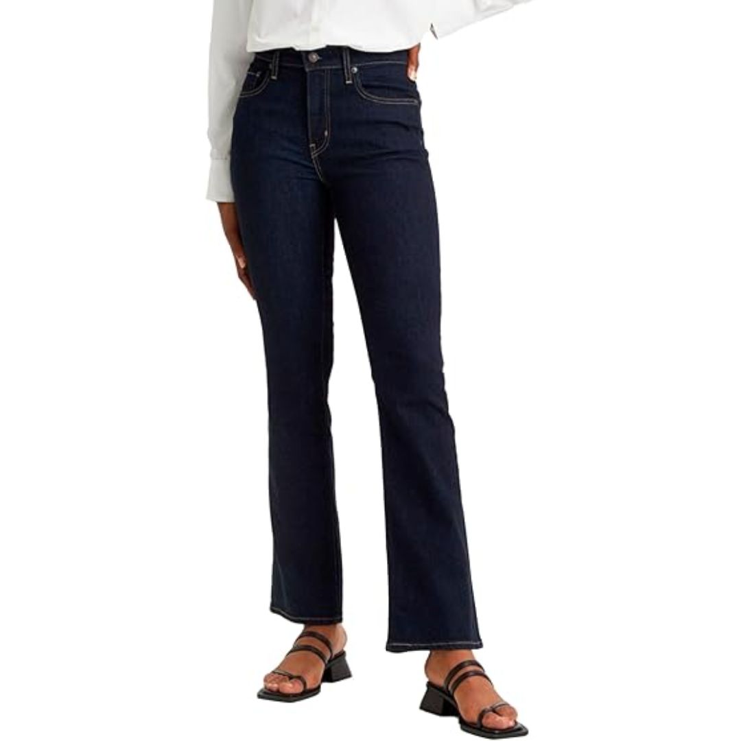 Levi&#039;s 725 High Rise Bootcut Jeans, Blue Wave Rinse