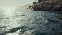 A 3D render of water