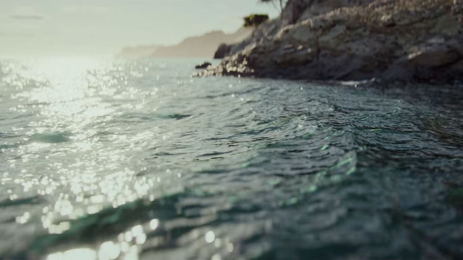 A 3D render of water