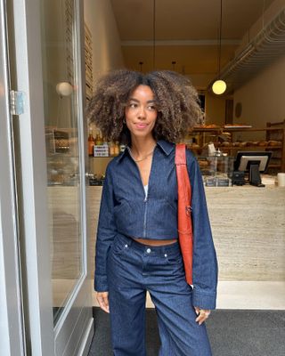 Amaka Hamelijnck with luscious, defined curls.