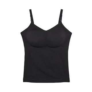 Knix Seamless Blissfit Leakproof Nursing Tank - Wireless, Seamless Spandex Maternity Bra Top for Breastfeeding Women - Black, Medium (34a-Dd)