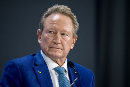 Australian businessman Andrew Forrest takes part in a session during the World Economic Forum (WEF)