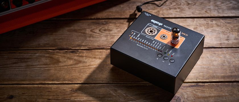 Orange Valve Tester MKII with valve plugged in