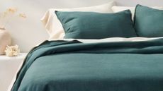 Teal Target Casaluna linen bedding