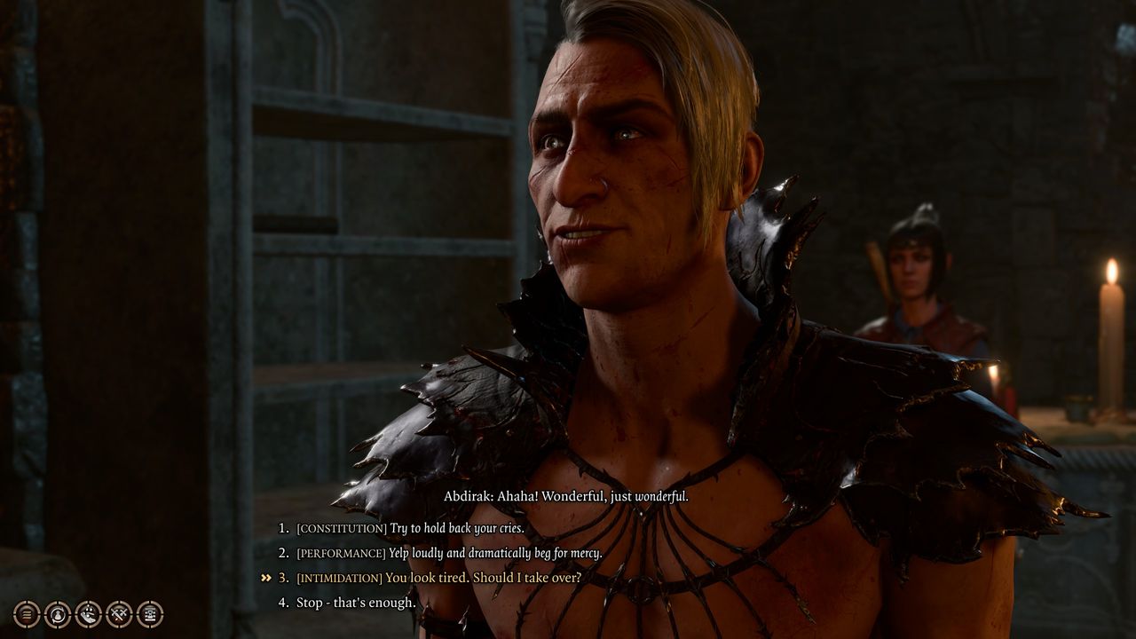 Baldur's Gate 3 convincing Abdirak