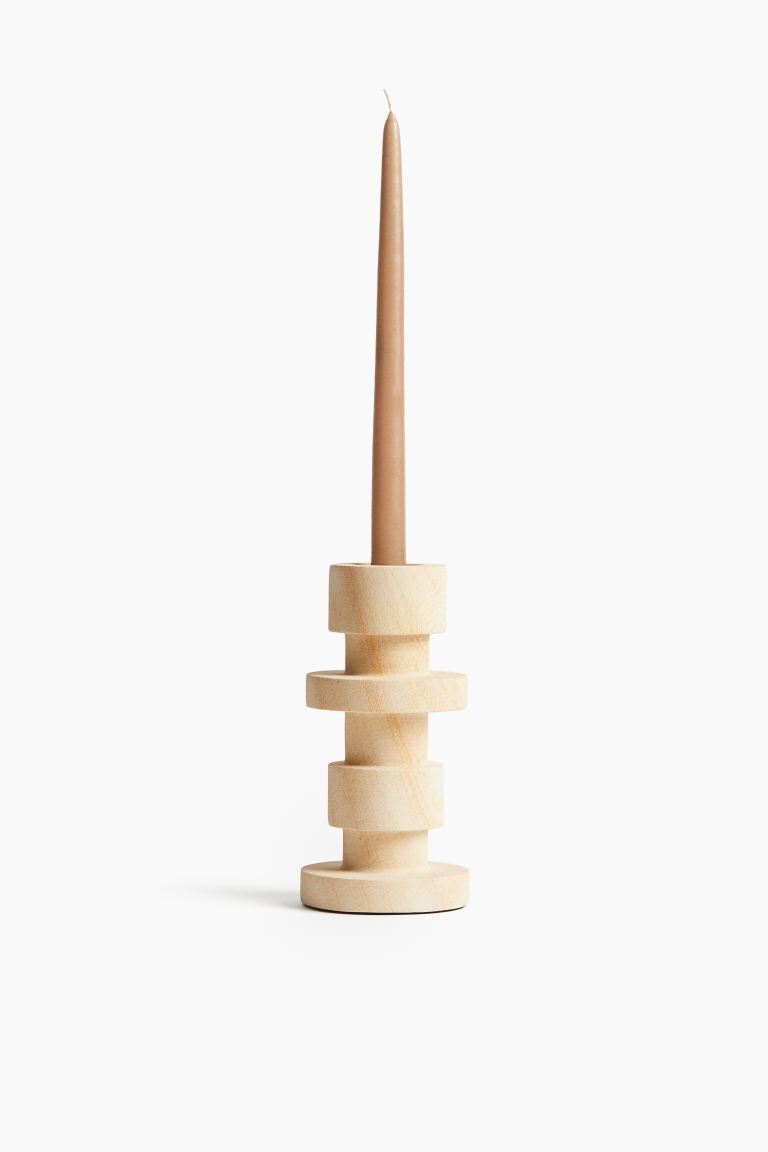 Large Sandstone Candle Holder