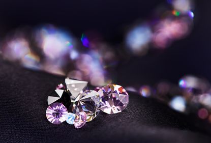 Rare violet diamond found in Australia. 