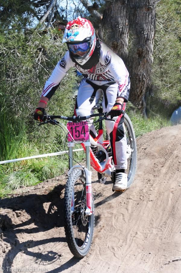 Cierra Smith has a great run on the dry track