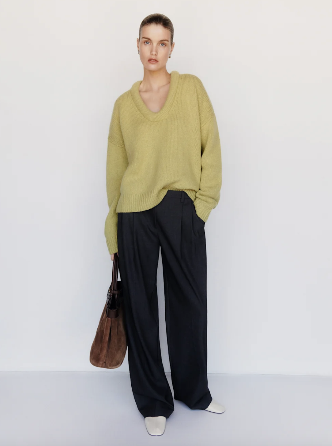 Jonie Cashmere Oversized Scoop Neck