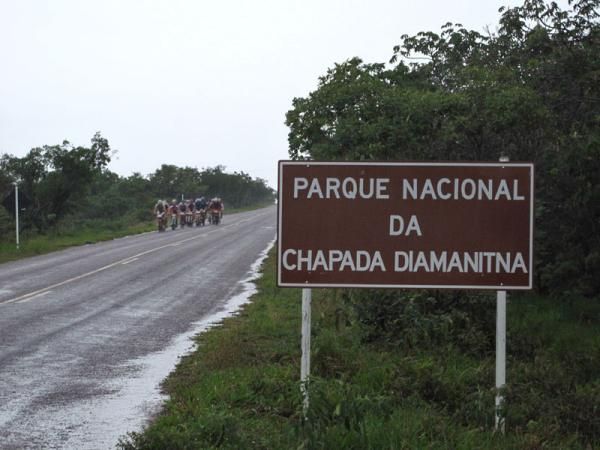 Early on, the race entered the National Park