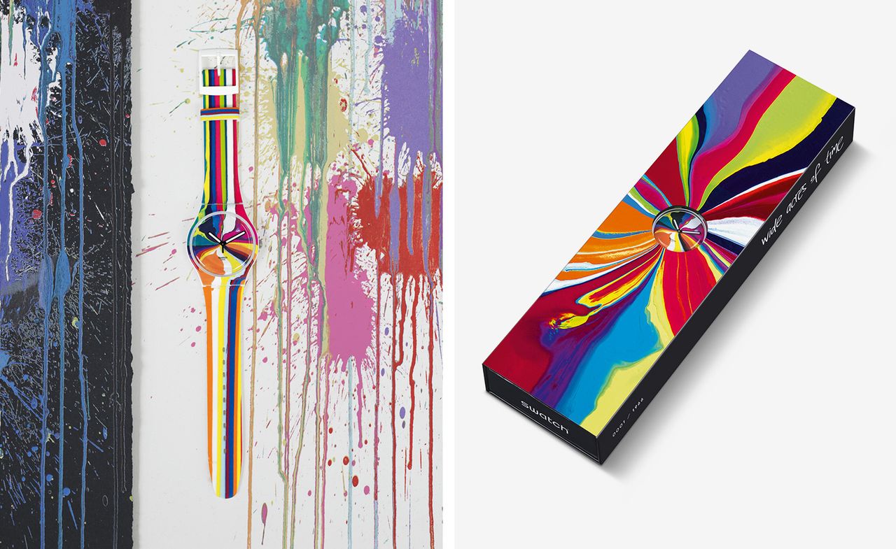 Swatch and Ian Davenport&#039;s limited-edition timepiece