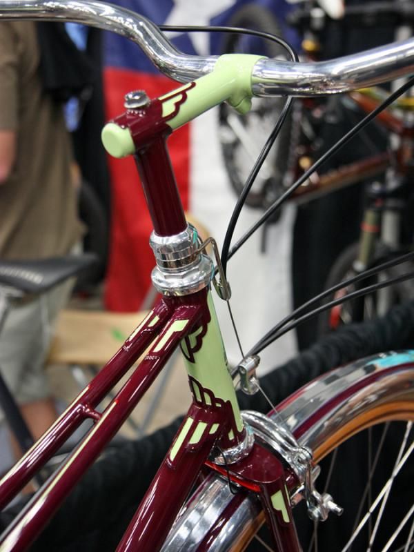 Bilenky Cycle Works crafted the custom bike with an art deco motif.