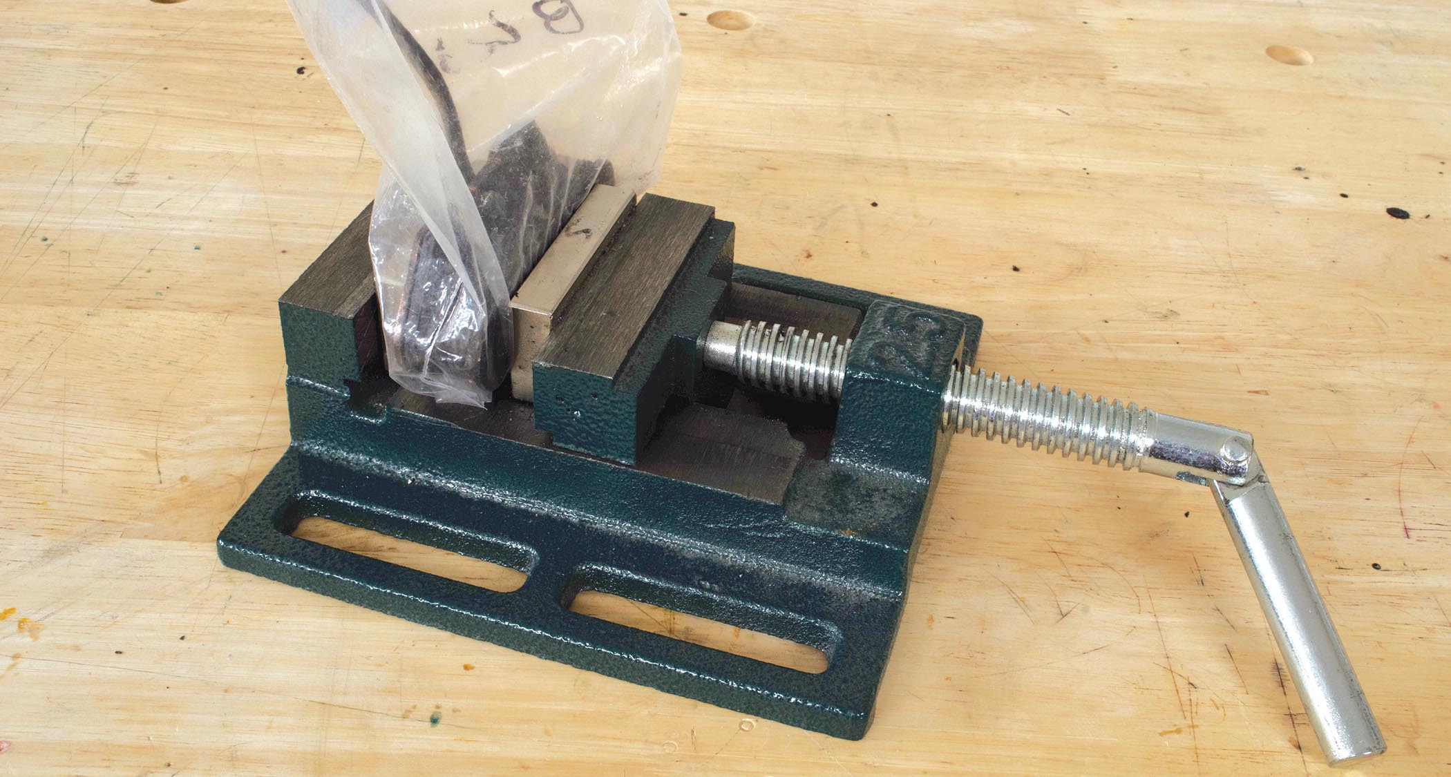 With the negative soldered to the plate, the slugs are charged between neodymium magnets, with a bag used as a safety &amp;lsquo;handle&amp;rsquo;