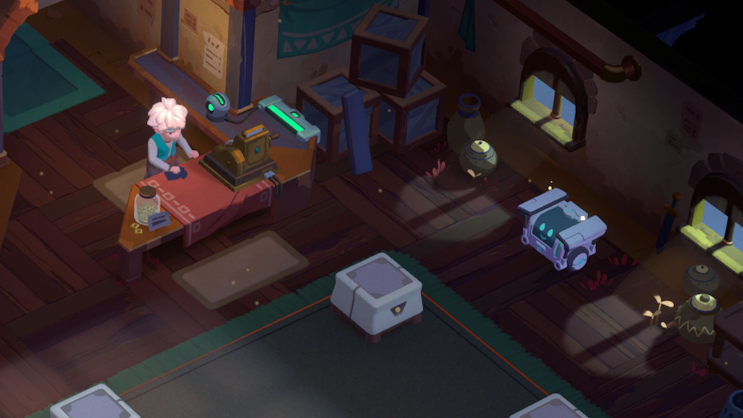 Moonlighter 2: The Endless Vault gameplay screenshots showing the character Will in the village of Tresna and exploring various dungeons.