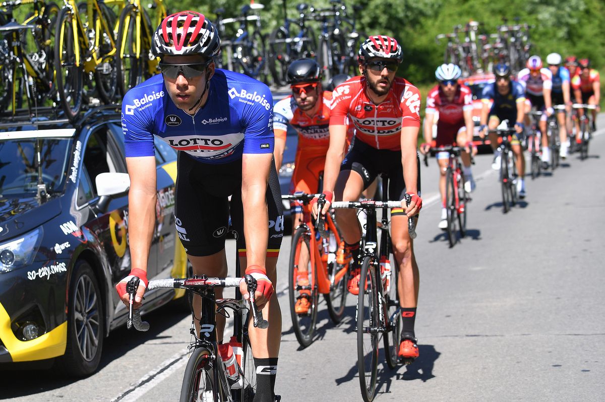 Jens Debusschere (Lotto Soudal) cruising along