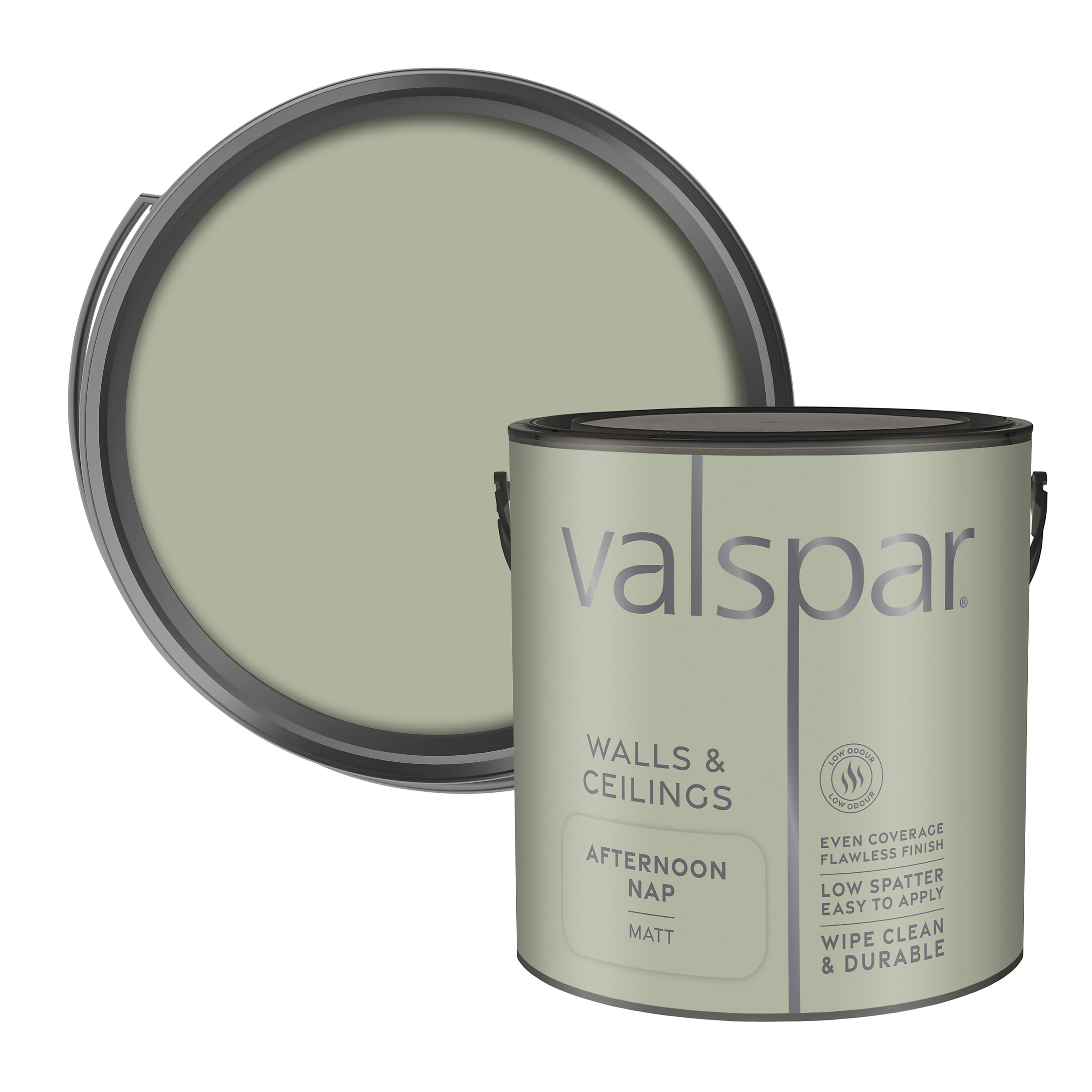 Valspar, 'Afternoon Nap' Matt Wall &amp;amp; Ceiling Paint, 2.5L