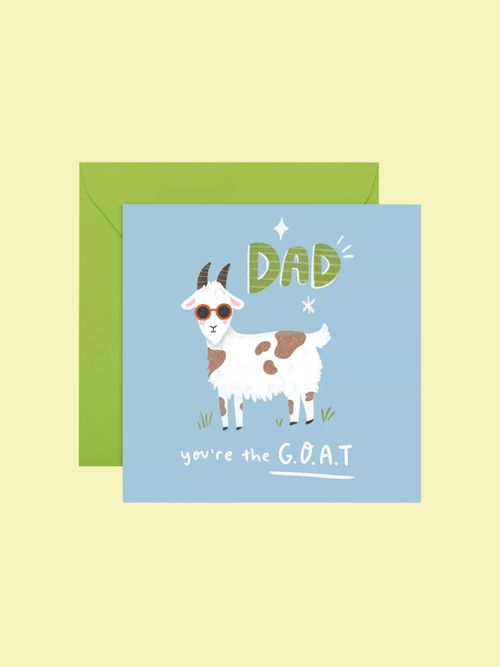 Dad Goat Greetings Card 