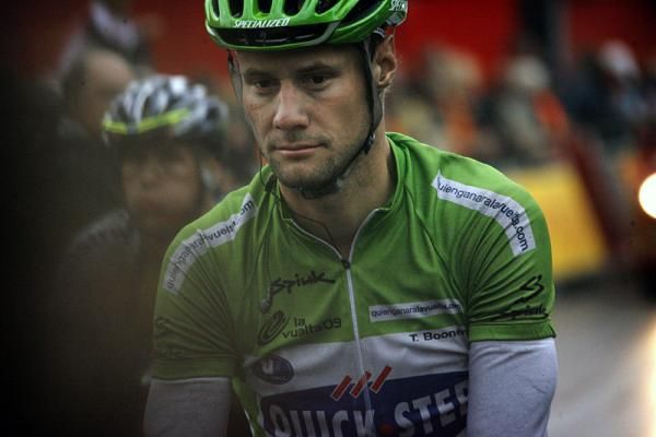 A glum Tom Boonen (Quick Step) after the Vuelta's stage four finish in Li&egrave;ge.