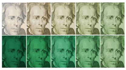 Andrew Jackson on the twenty dollar bill.