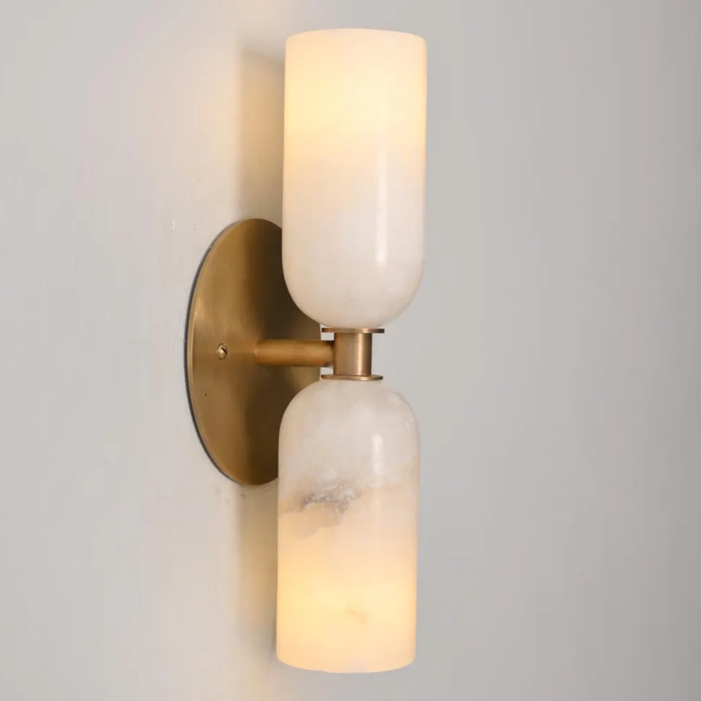 Handcrafted Brass Double Wall Sconce light