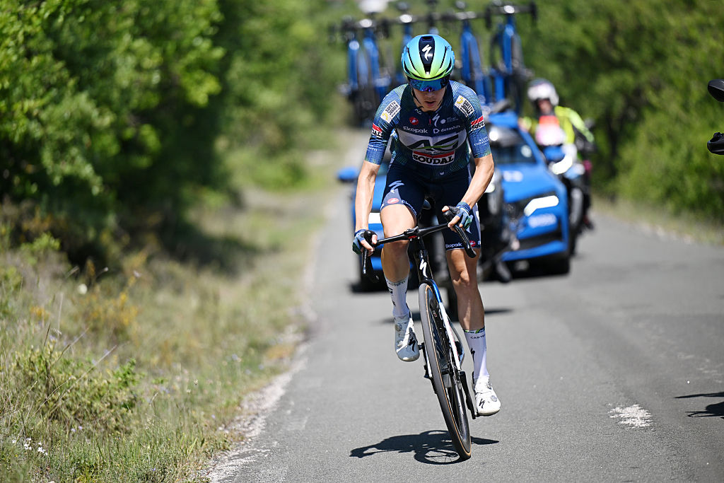 Vuelta a Burgos F&amp;eacute;minas stage 3: Mireia Benito during her solo move