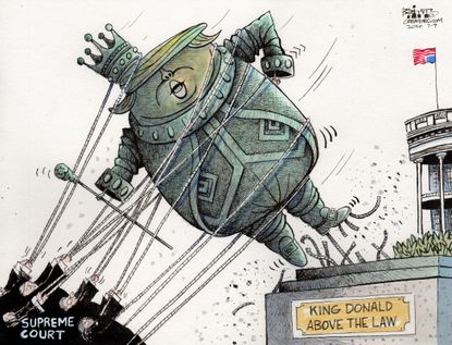 Political Cartoon U.S. Trump supreme court