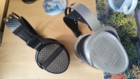 The HiFiMan Edition XV and the Thieaudio Cypher headphones side-by-side. 