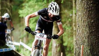 Oli Beckingsale, the leading British finisher in the elite men's race