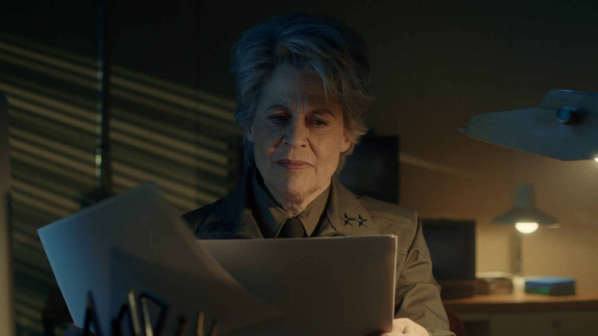 Linda Hamilton as Dr. Kay in Stranger Things Season 5 Volume 1