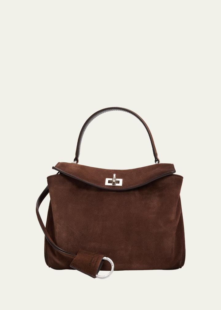 Rodeo Mini Smooth Suede Top-Handle Bag
