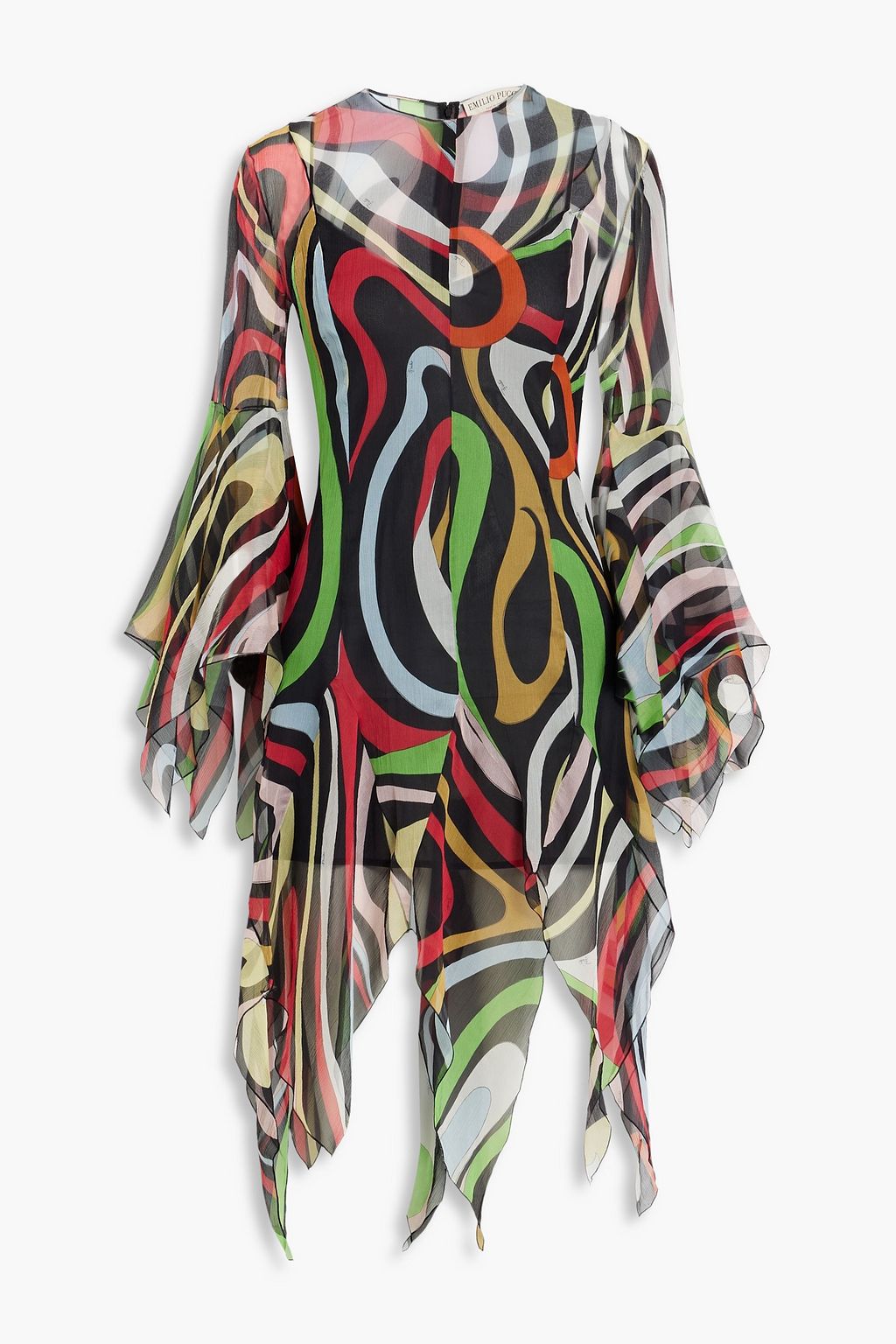 Printed Silk-Georgette Dress