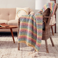 Caron Cotton Cakes Marled Knit Blanket | Shop the project at Michaels