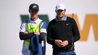 Ted Scott and Scottie Scheffler at the WM Phoenix Open