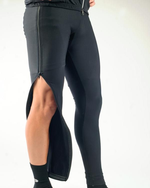The side zips go all the way so all you have to do is undo each one and off they come.