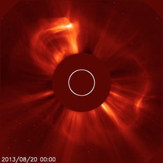 NASA Spacecraft Capture an Earth Directed Coronal Mass Ejection 