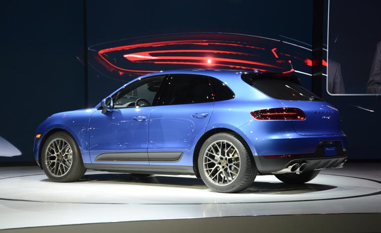 Blue colour Porsche Macan