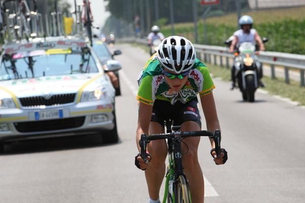 Leader of the young rider competition Marianne Vos (Netherlands).
