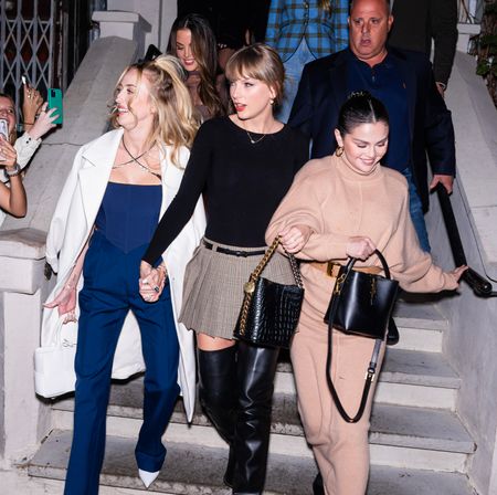 Taylor Swift, Selena Gomez, Gigi Hadid, and Sophie Turner on a girls night our