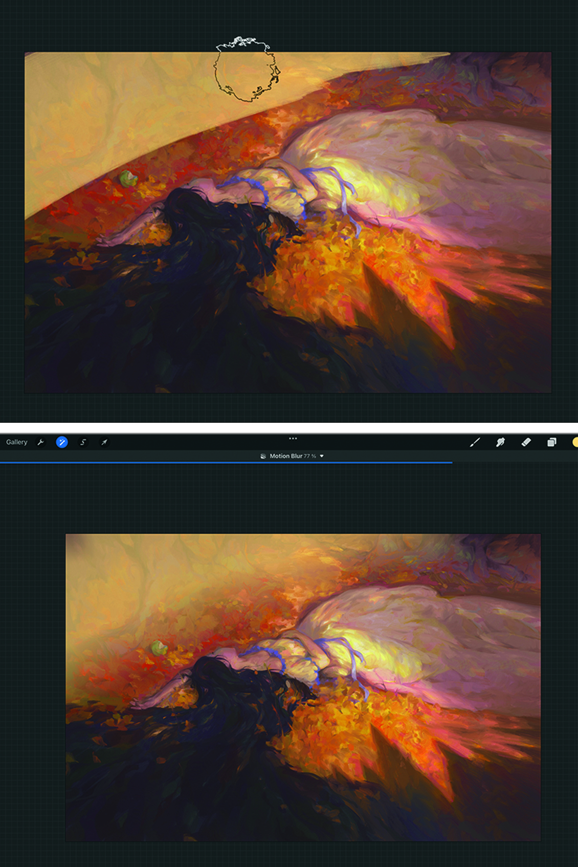 Procreate tips for painting environments