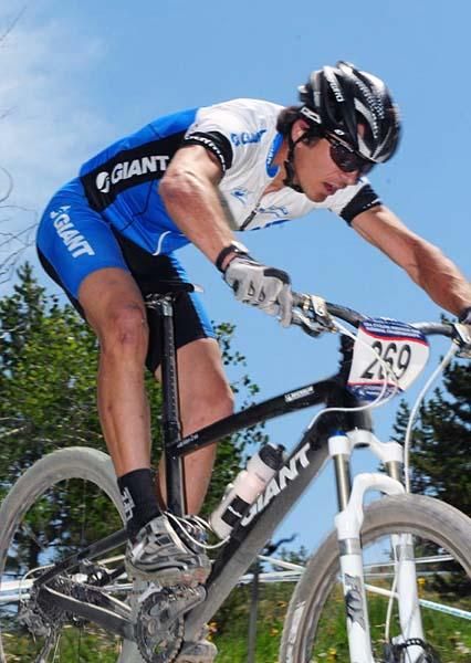 Adam Craig (Giant) with one lap to go