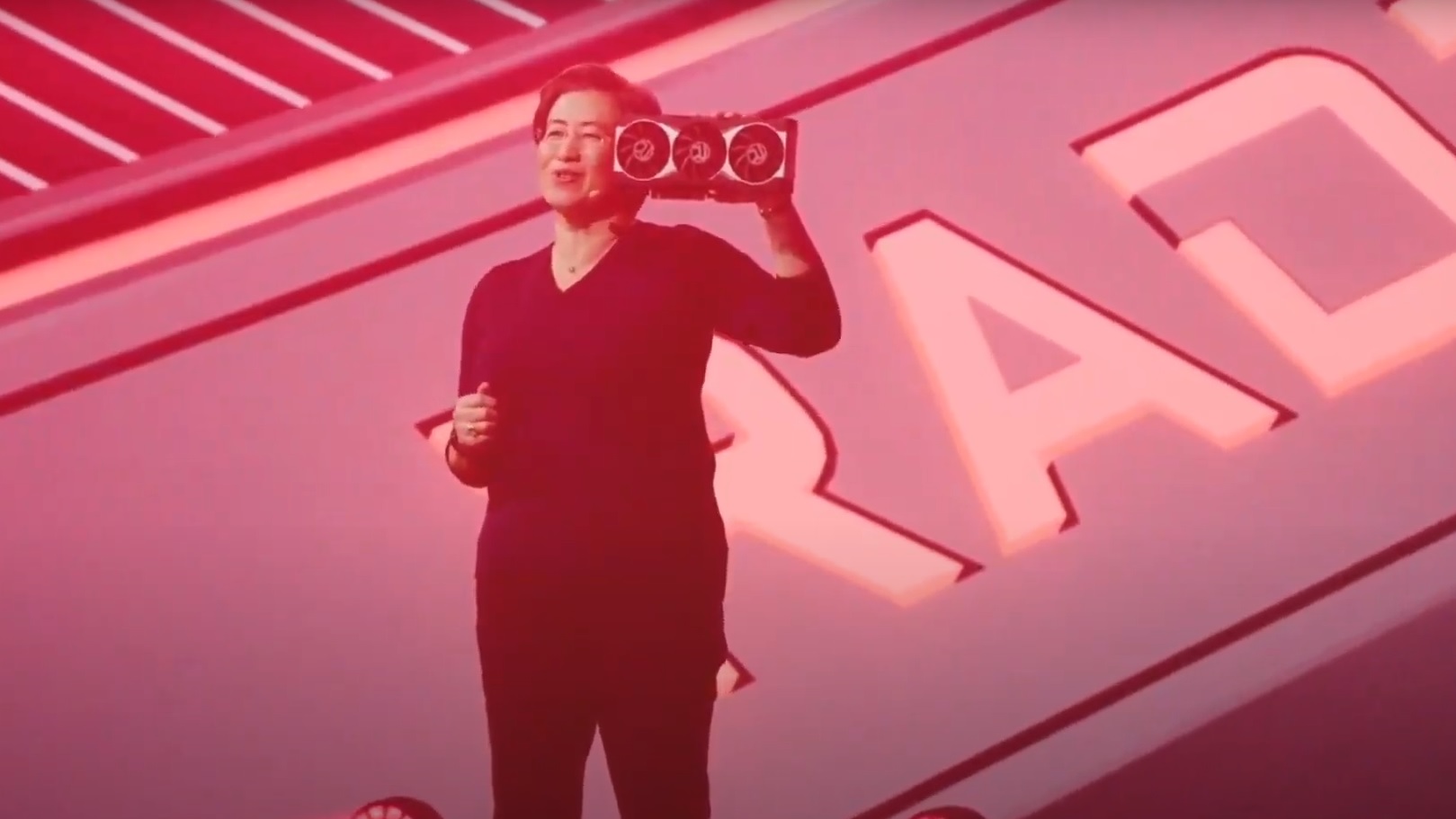 AMD viste også en sniktitt på sin nye Radeon GPU. RX6000-serien (eller Big Navi.)