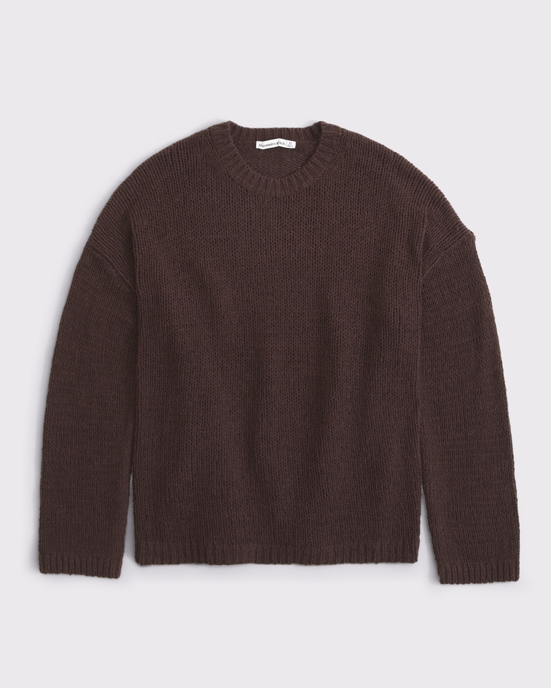 Abercrombie & Fitch, Open-Stitch Textural Crew Sweater