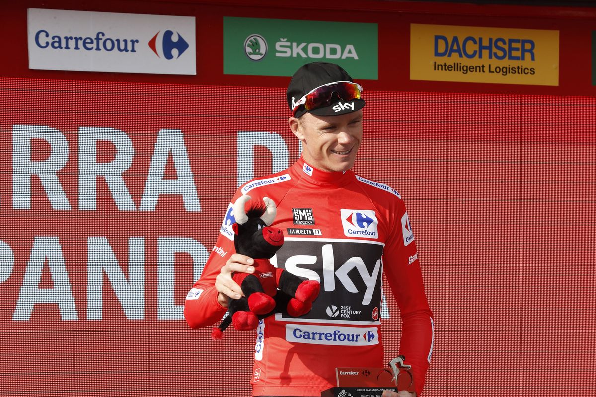Chris Froome at the Vuelta a Espa&ntilde;a