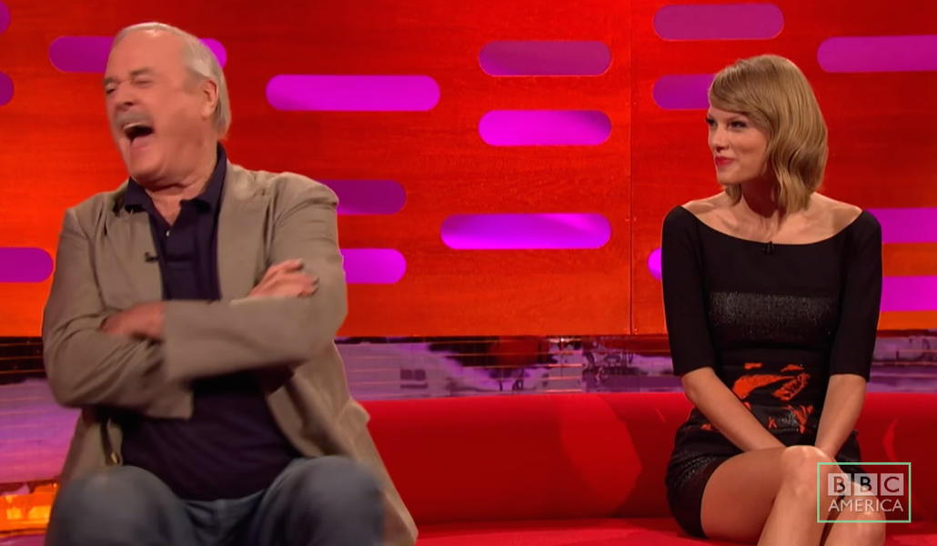 Watch Taylor Swift and Monty Python&amp;#039;s John Cleese fight about their cats