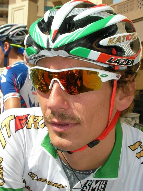 Filippo Pozzato (Katusha) sports a new moustache