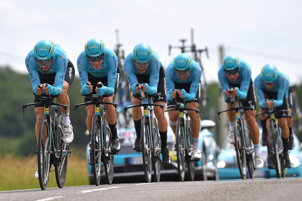 Astana at Criterium du Dauphine stage 3 team time trial