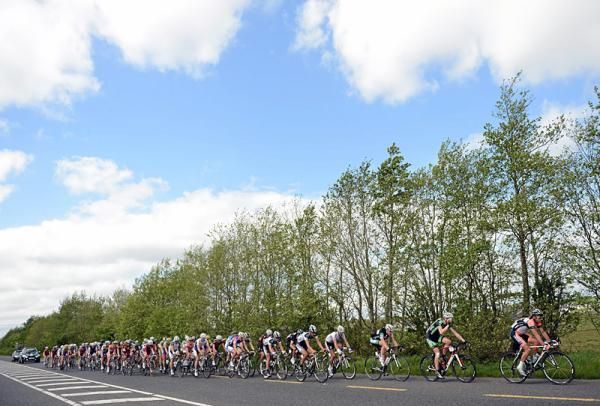 The peloton in action during stage 4 of the An Post Ras.