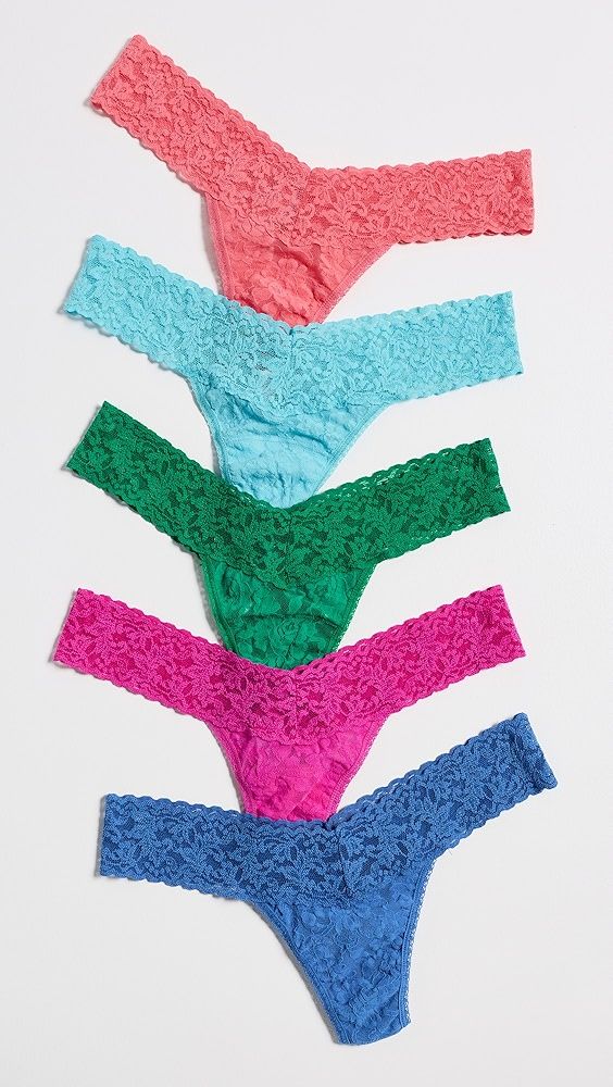 Hanky Panky Signature Lace Low Rise Thong 5 Pack