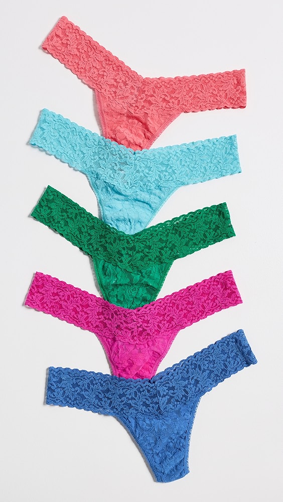 Hanky Panky Signature Lace Low Rise Thong 5 Pack